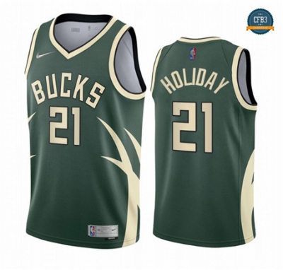 Cfb3 Camiseta Jrue Holiday, Milwaukee Bucks 2020/21 - Earned