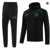 Buscar Chaqueta Chándal Fútbol Napoli Equipación Sombrero negro 2024/2025