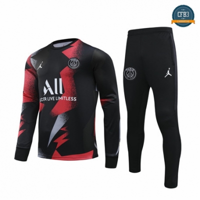 Cfb3 Camisetas B026 - Chandal PSG Jordán Rojo/Negro 2019/2020