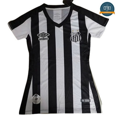 Camiseta Santos Negro/Blanco Mujer 2019/2020