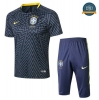Camiseta Brasil Entrenamiento Azul Profundo Amarillo 2018-2019