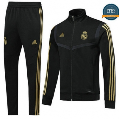 Chaqueta Chándal Real Madrid Negro Cuello alto 2019/2020