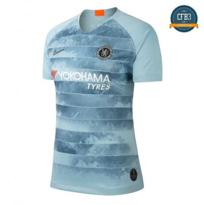 Camiseta Chelsea Mujer 3ª Equipación Azul 2018