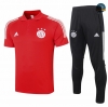 Cfb3 Camiseta Entrenamiento AFC Ajax POLO + Pantalones Rojo 2020/2021