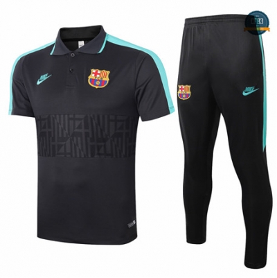 Cfb3 Camiseta Barcelona POLO + Pantalones Negro/Negro 2020/2021