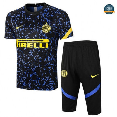 Cfb3 Camiseta Entrenamiento Inter Milan + Pantalones 3/4 Azul 2020/2021