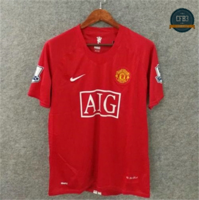 Camiseta 2007-08 Manchester United 1ª Equipación