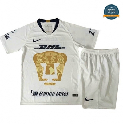 Camiseta Pumas 1ª Equipación Niños Blanco 2018