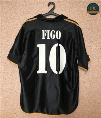 Camiseta 1999-00 Real Madrid Negro (10 Figo)