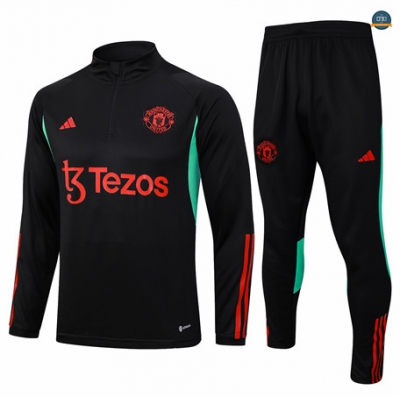 Outlet Cfb3 Chándal Niño Manchester United Equipación Negro 2023/2024