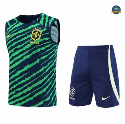 Crear Cfb3 Camiseta Entrenamiento Brasil Chaleco + Pantalones Equipación Verde 2022/2023