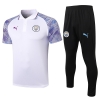 Cfb3 Camiseta Manchester City Polo + Pantalones Equipación Blanco 2021/2022