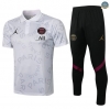 Cfb3 Camiseta Entrenamiento PSG Jordan POLO + Pantalones Equipación Blanco 2021/2022
