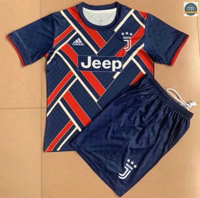 Cfb3 Camiseta Juventus Niños Equipación Azul /Rojo 2021/2022