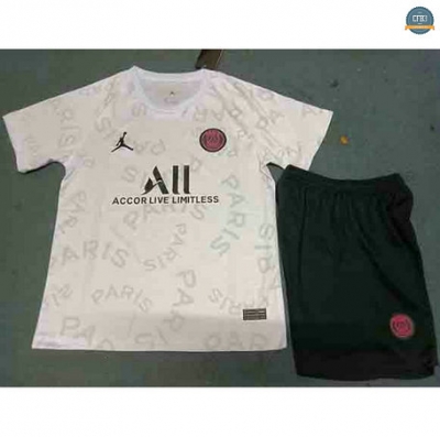 Cfb3 Camisetas PSG Paris Niños Equipación training Blanco 2021/2022