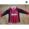 Cfb3 Camiseta Retro 2009-10 AC Milan 1ª Equipación Manga Larga