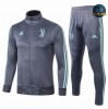 Cfb3 Camisetas D107 Chaqueta Chandal Juventus Gris oscuro/banda Verde 2019/2020