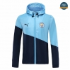 Cfb3 Camisetas D279 Chaqueta Rompevientos Manchester City Azul Oscuro Sombrero 2019/2020