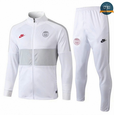 Cfb3 D37 Chaqueta Chándal PSG Blanco 2019/2020