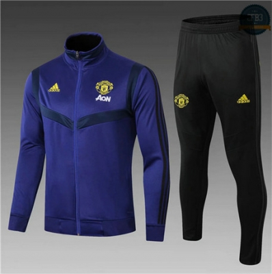 Cfb3 D82 Chaqueta Chándal Manchester United Niños Azul Oscuro 2019/2020