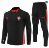 Replicas Chándal Fútbol Portugal Enfant Equipación negro/rojo 2025/2026