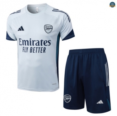 Venta Camiseta Arsenal + Pantalón Equipación Gris Clair/Azul marino 2025/2026