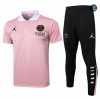 Nuevas Camiseta entrenamiento Paris polo + Pantalones rosa 2024/2025