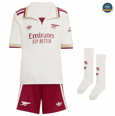 Crea Camiseta futbol Arsenal Niño 3ª Equipación 2025/2026