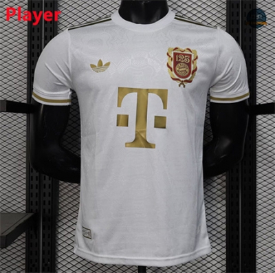 Diseño Camiseta futbol Bayern Munich Player Equipación 125 aniversario Blanco 2024/2025/2026