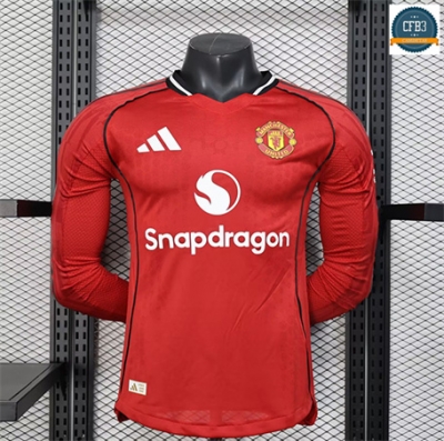 Camiseta futbol Manchester United Player Equipación 1ª Equipación Manga larga 2025/2026
