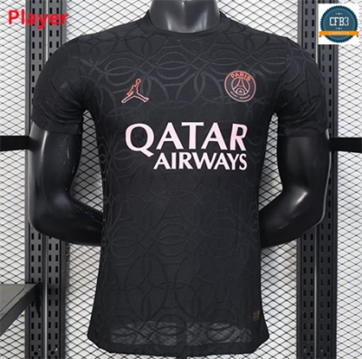 Camiseta futbol Paris Saint Germain Player Equipación Jordan Negro 2025/2026
