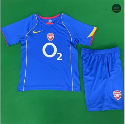 Diseñar Camiseta futbol Retro 2004-05 Arsenal Niño 2ª Equipación