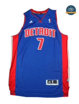 cfb3 camisetas Brandon Jennings, Detroit Pistons - Azul