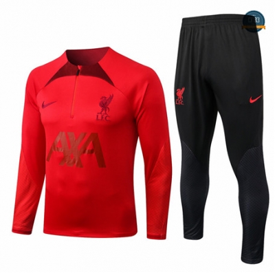 Cfb3 Camiseta Chándal Liverpool Equipación Rojo/Negro 2022/2023 C215