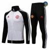 Cfb3 Chaqueta Chandal Manchester United Equipación Blanco/Negro Cuello alto 2021/2022