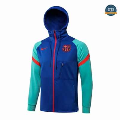 Cfb3 Camisetas Chaqueta Sombrero Barcelona Equipación Azul/Vert 2021/2022