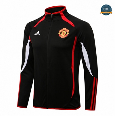 Cfb3 Camisetas Chaqueta Manchester United Equipación Negro/Blanco 2021/2022