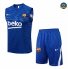 Cfb3 Camiseta Entrenamiento Barcelona + Pantalones Equipación Debardeur Azul 2022/2023
