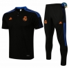 Cfb3 Camiseta Entrenamiento Polo Real Madrid + Pantalones Equipación Negro 2021/2022