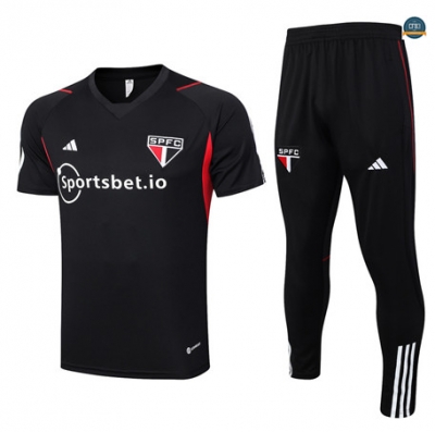Nuevas Cfb3 Camiseta Entrenamiento Sao Paulo + Pantalones Equipación Negro 2023/2024 replicas