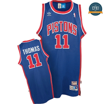 cfb3 camisetas Isiah Thomas, Detroit Pistons [Azul]