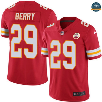 cfb3 camisetas Eric Berry, Kansas City Chiefs - Rojo Vapor