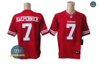 cfb3 camisetas Colin Kaepernick, San Francisco 49ers - Rojo