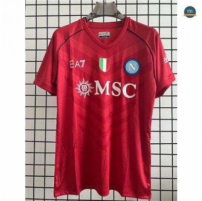 Camiseta futbol Nápoles Equipación Portero Rojo 2023/2024