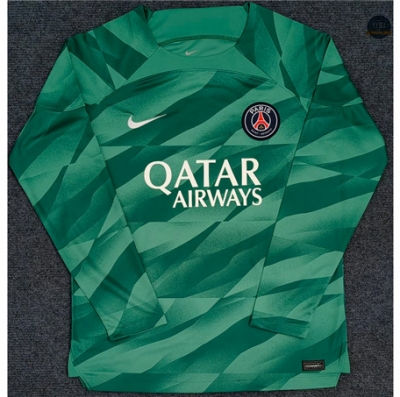 Tienda Cfb3 Camiseta Paris Saint Germain Equipación Portero Manga Larga Verde 2023/2024