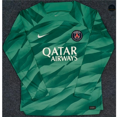 Tienda Cfb3 Camiseta Paris Saint Germain Equipación Portero Manga Larga Verde 2023/2024