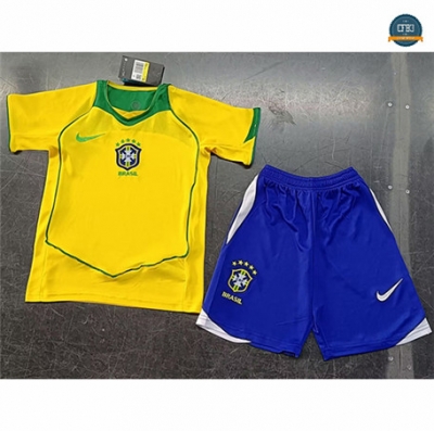 Cfb3 Camisetas Retro 2004 Brasil Niño 1ª