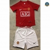 Cfb3 Camiseta Retro 2007-08 Manchester United Niños 1ª Equipación