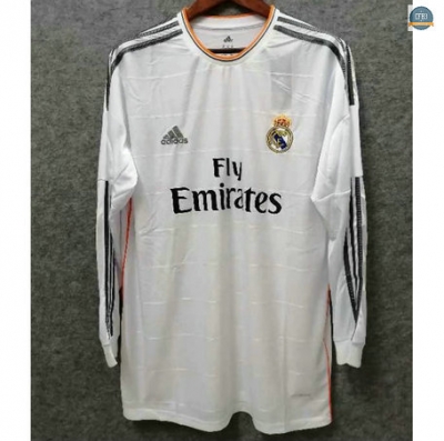 Cfb3 Camiseta Retro 2013-14 Real Madrid 1ª Equipación Manga Larga