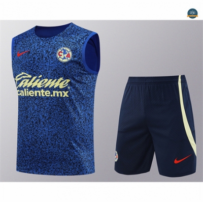 Diseñar Camiseta entrenamiento sin mangas América azul 2024/2025